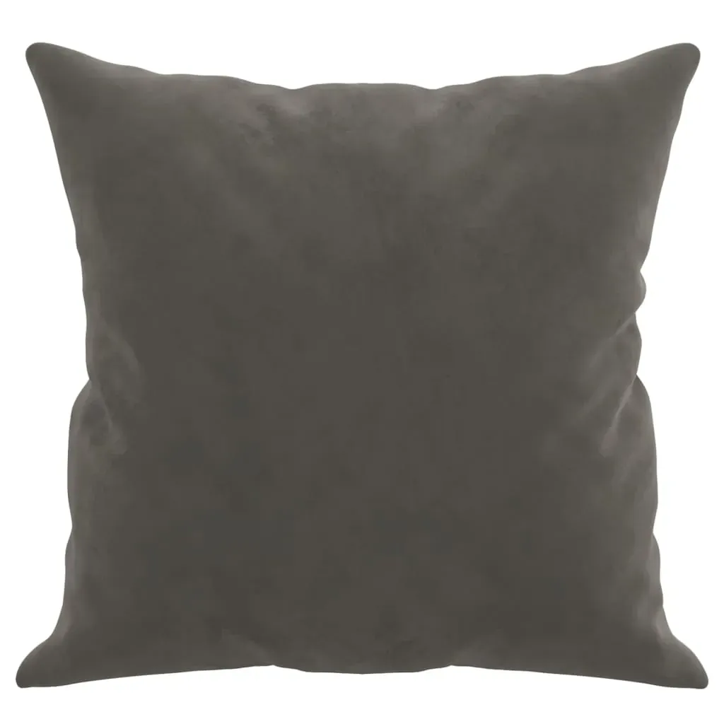 Throw Pillows 2 pcs Dark Grey 40x40 cm Velvet Price