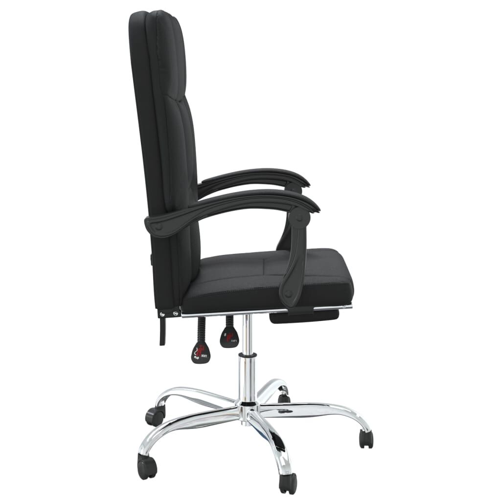 Reclining Office Chair Black Faux Leather Price