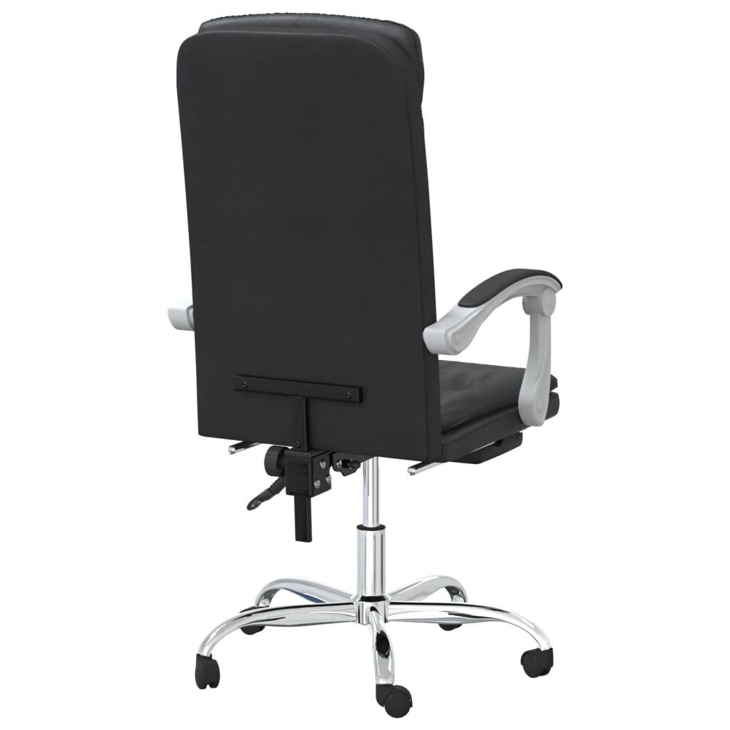 Reclining Office Chair Black Faux Leather Price