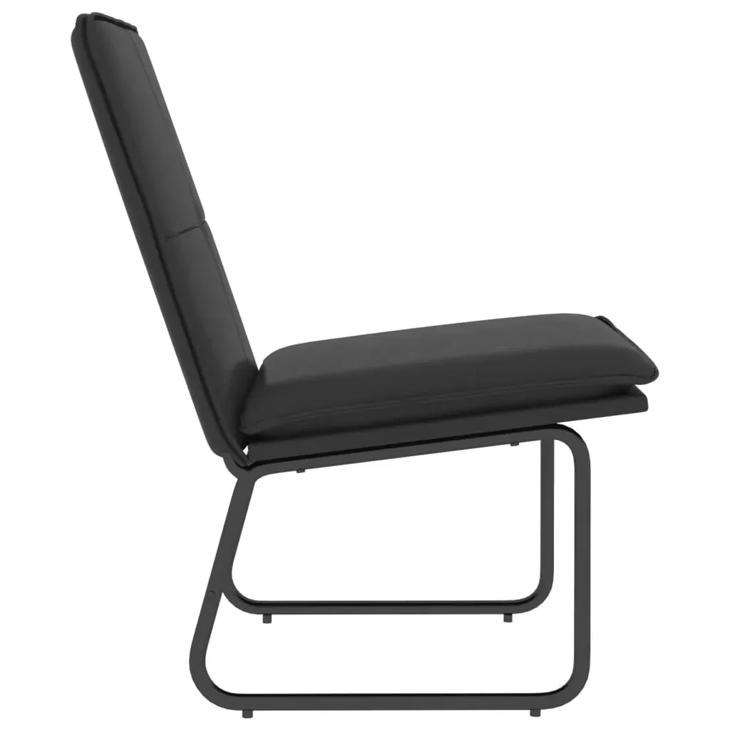 Lounge Chair Black 54x75x76 cm Faux Leather Price