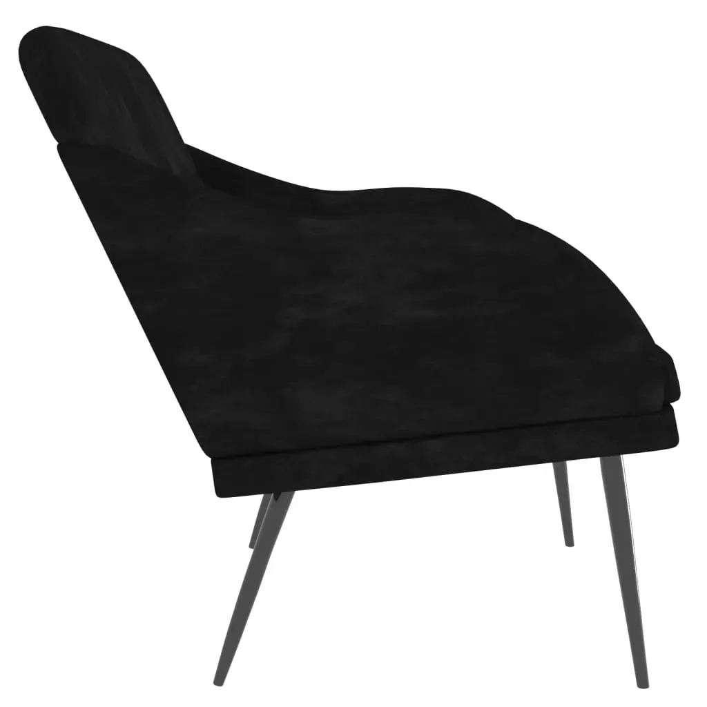 Bench Black 110x76x80 cm Velvet Price