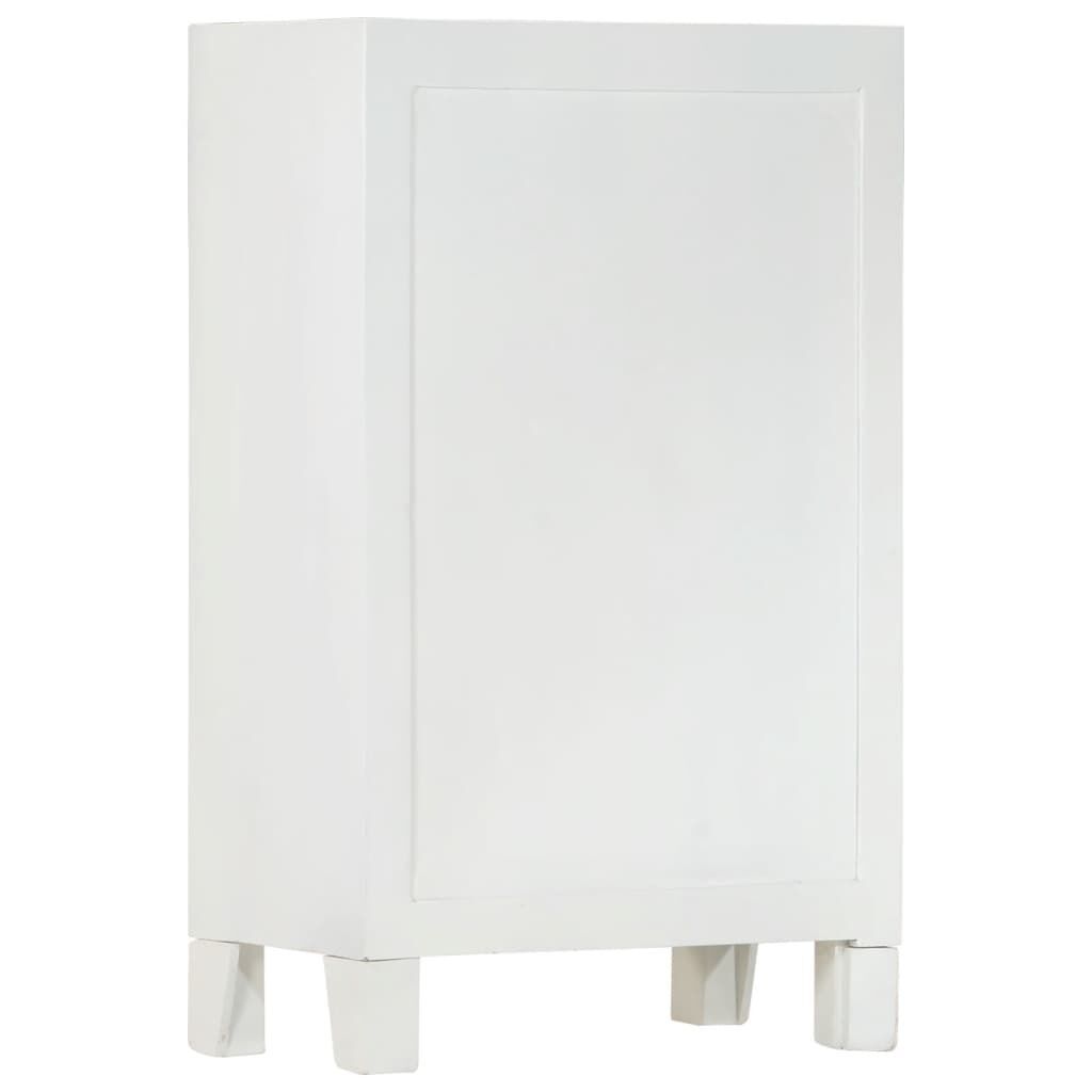 Sideboard White 55x30x90 cm Solid Wood Acacia Price
