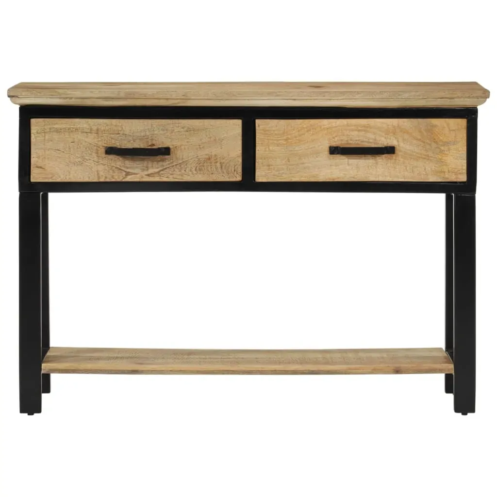 Console Table 110x30x75 cm Solid Rough Wood Mango Price
