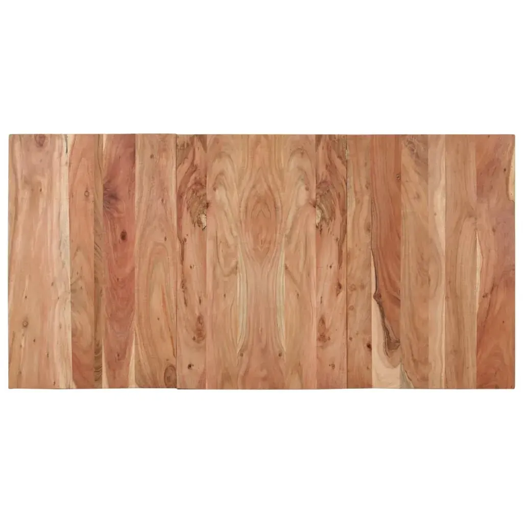 Dining Table Black 140x70x76 cm Solid Wood Acacia Price