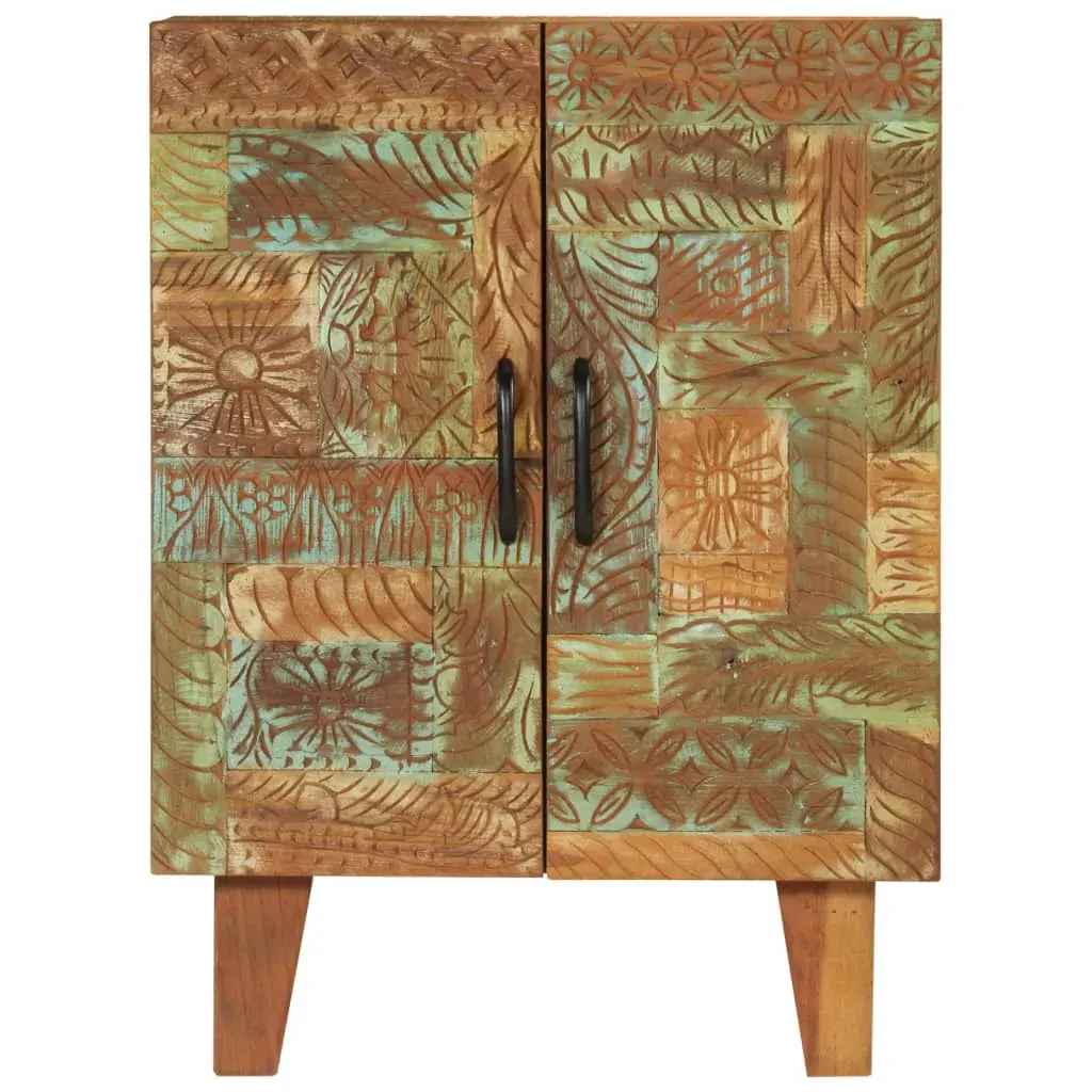 Hand Carved Sideboard 55x30x75 cm Solid Wood Reclaimed Price
