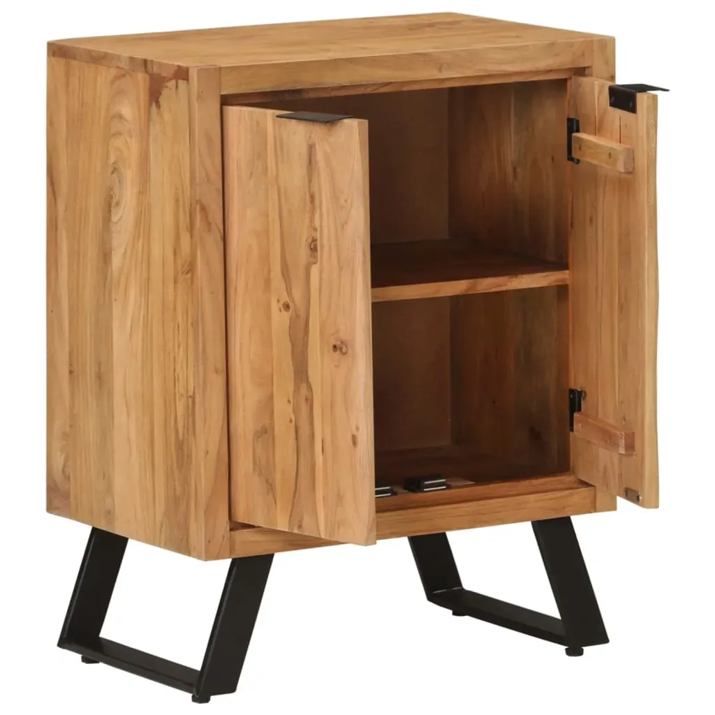 Sideboard with 2 Doors 55x36x72 cm Solid Wood Acacia Price