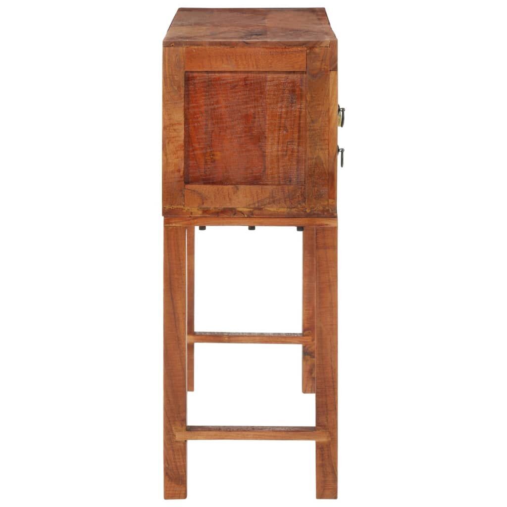 Console Table 120x32x80 cm Solid Rough Wood Acacia Price