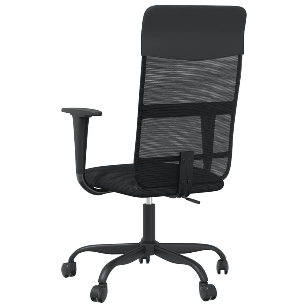 Office Chair Height Adjustable Black Mesh Fabric and Faux Leather Price