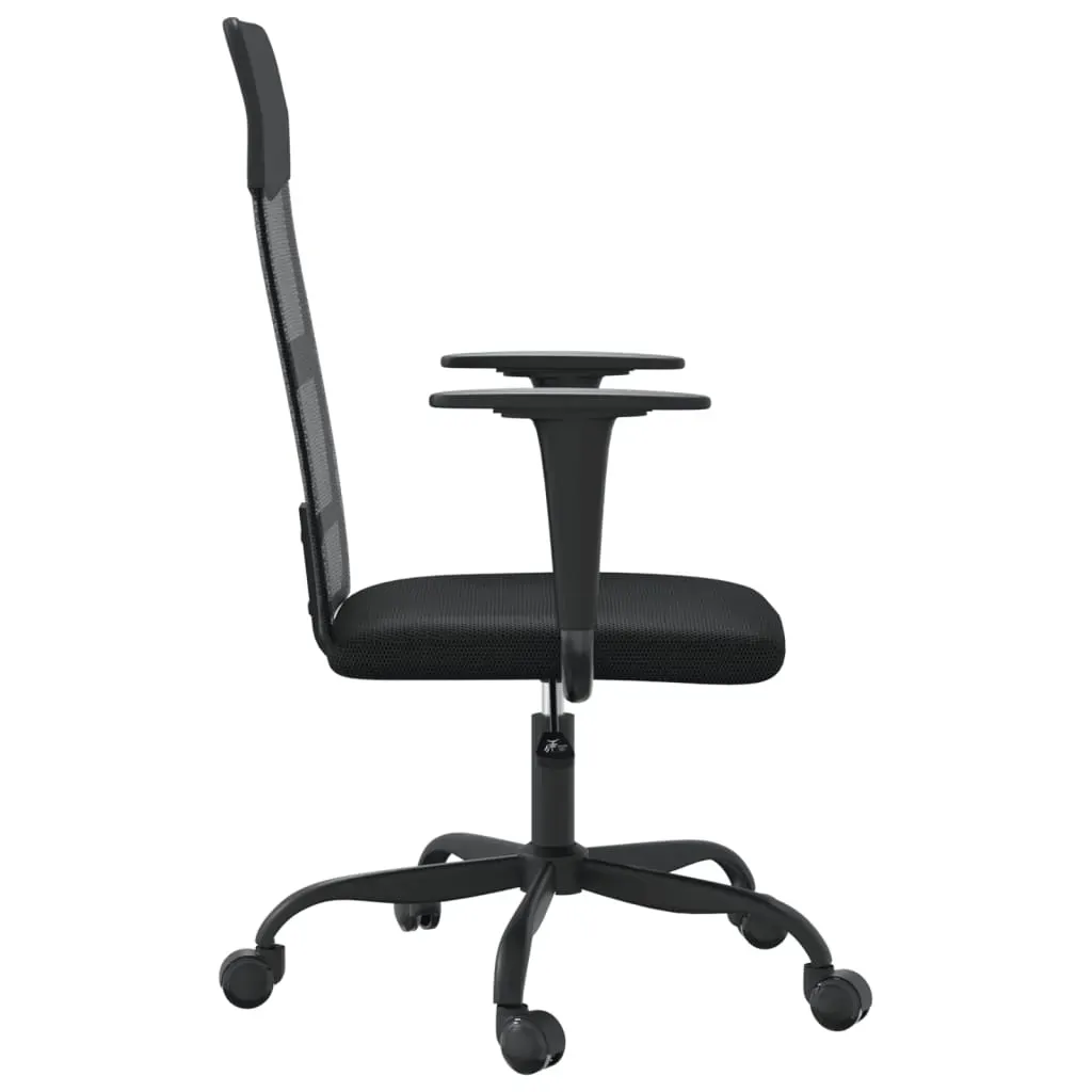 Office Chair Height Adjustable Black Mesh Fabric and Faux Leather Price
