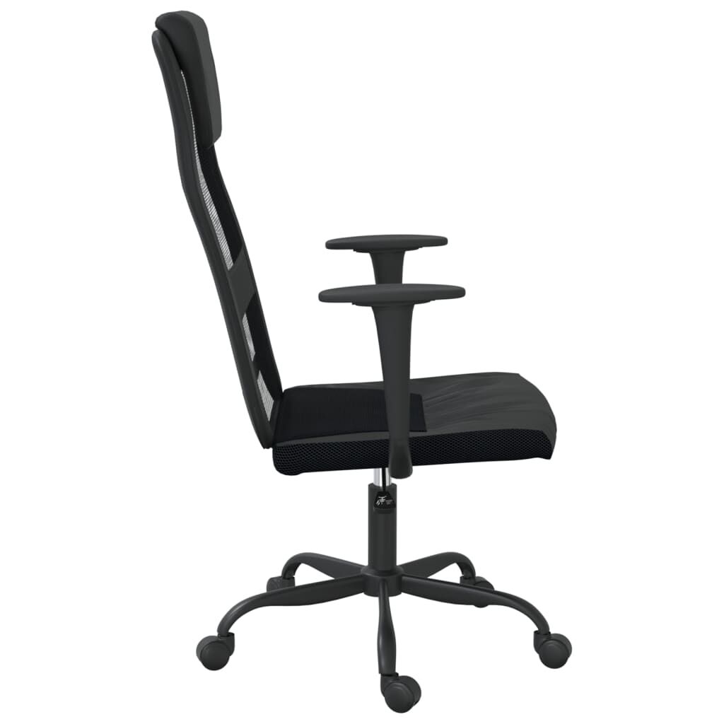 Office Chair Height Adjustable Black Mesh Fabric and Faux Leather Price
