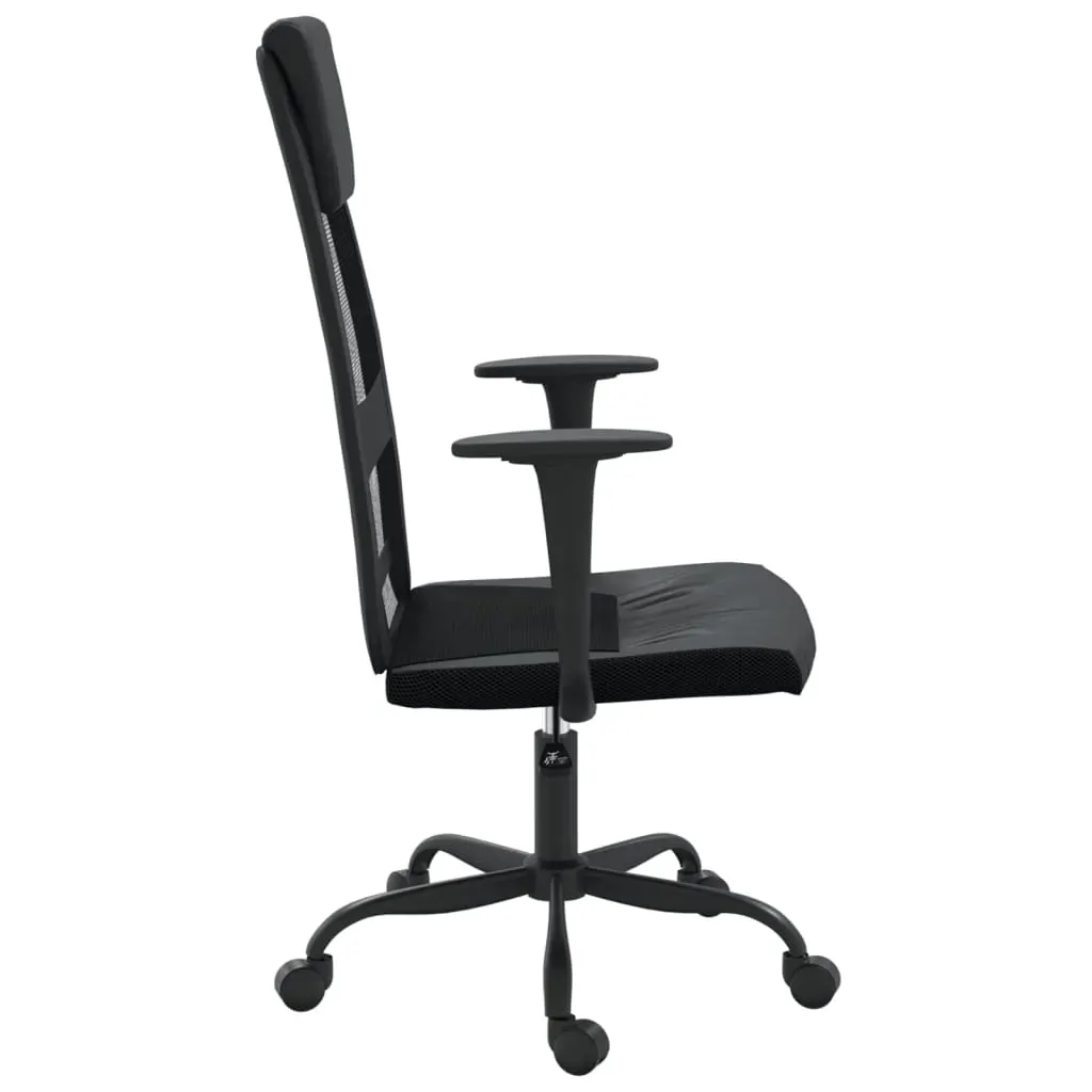 Office Chair Height Adjustable Black Mesh Fabric and Faux Leather Price