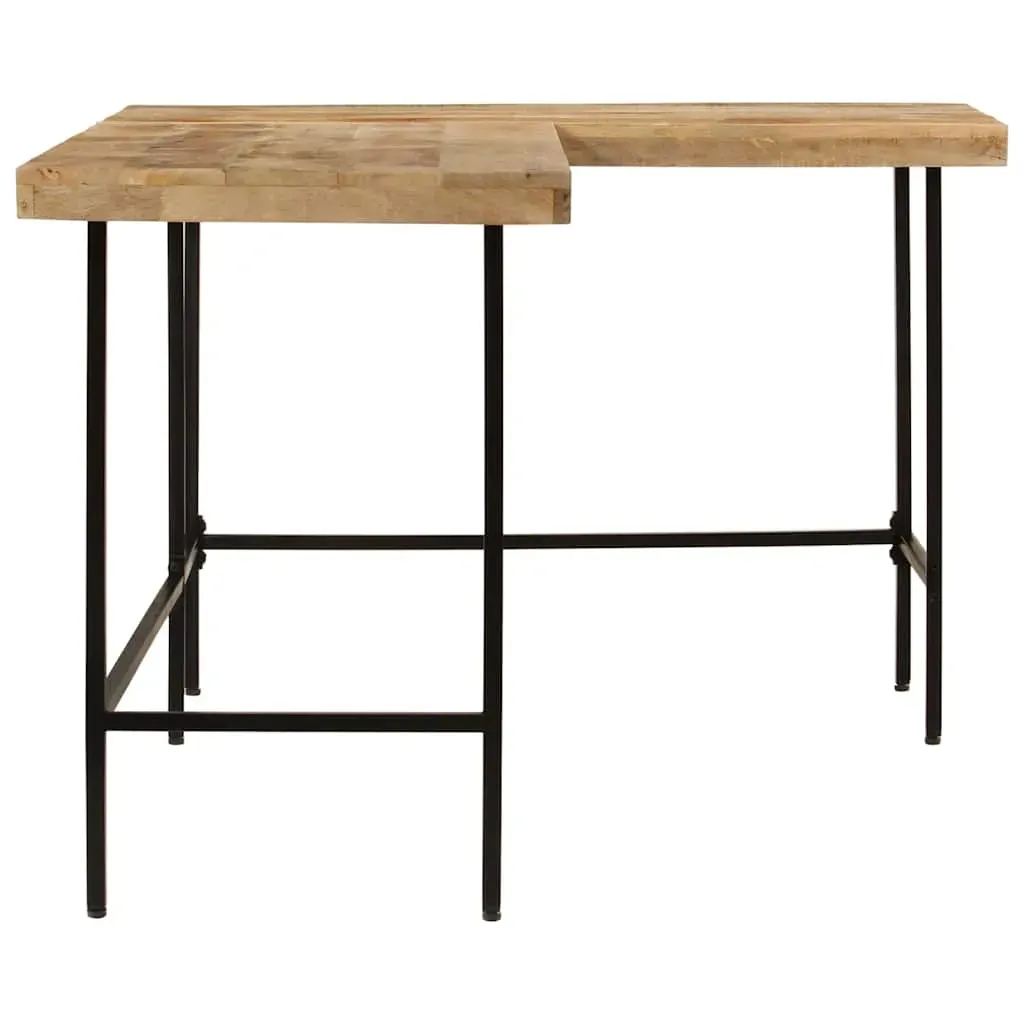 Desk 165x110x77 cm Solid Wood Mango and Iron Price