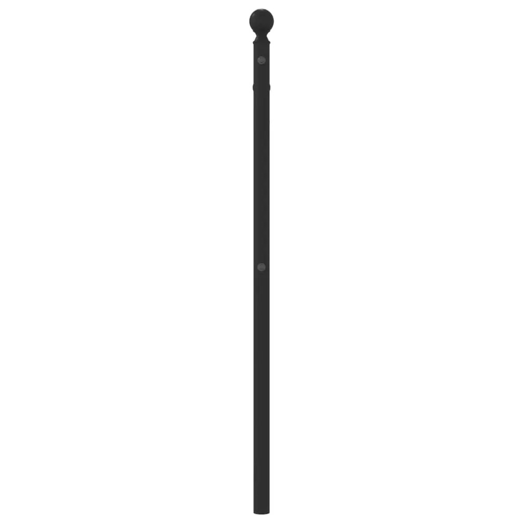 Metal Headboard Black 90 cm Price