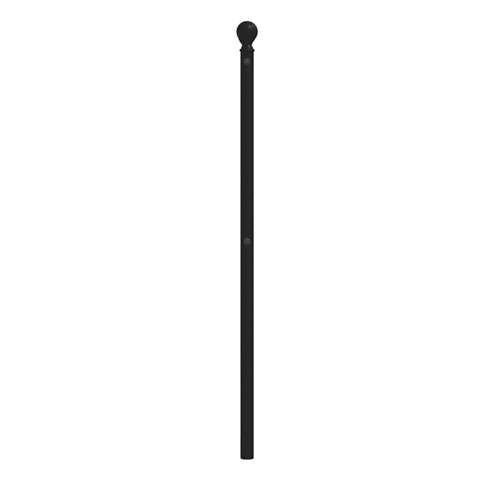 Metal Headboard Black 183 cm King Price