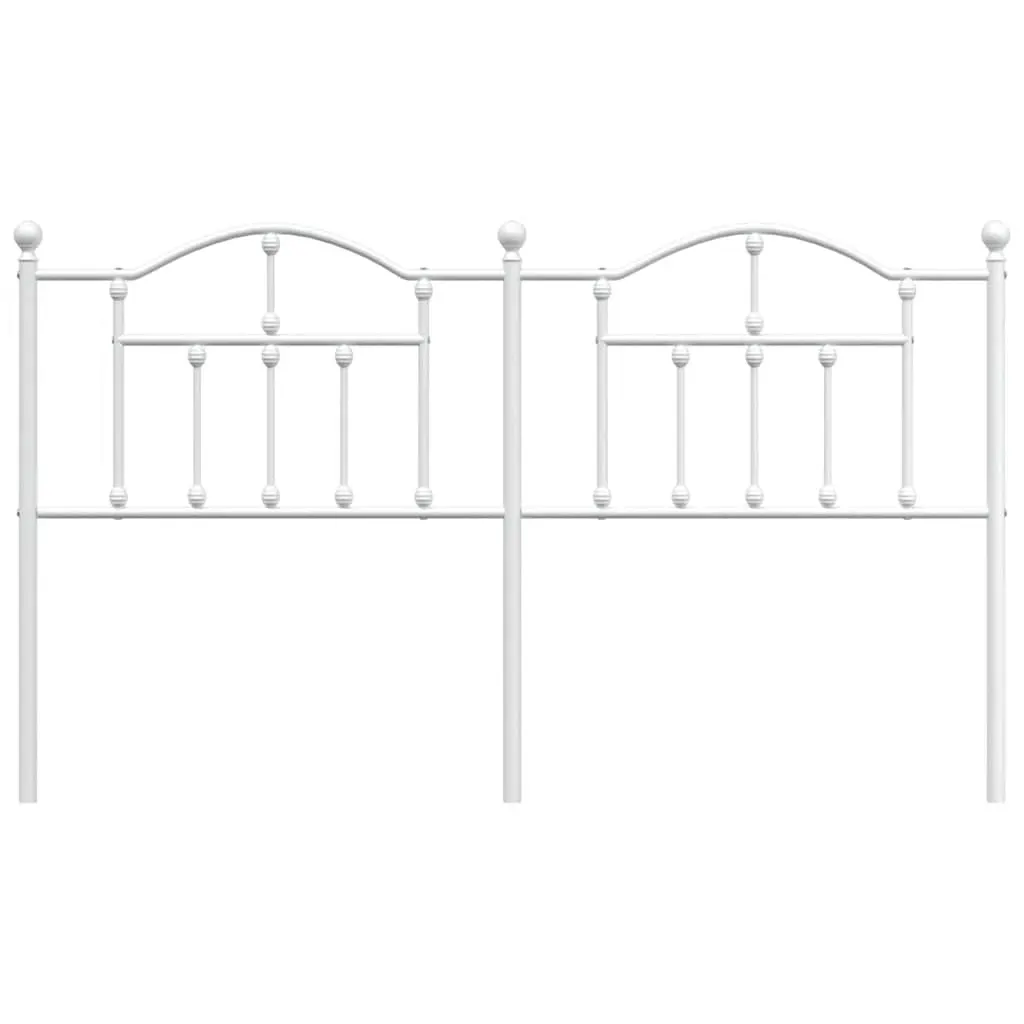 Metal Headboard White 183 cm King Price