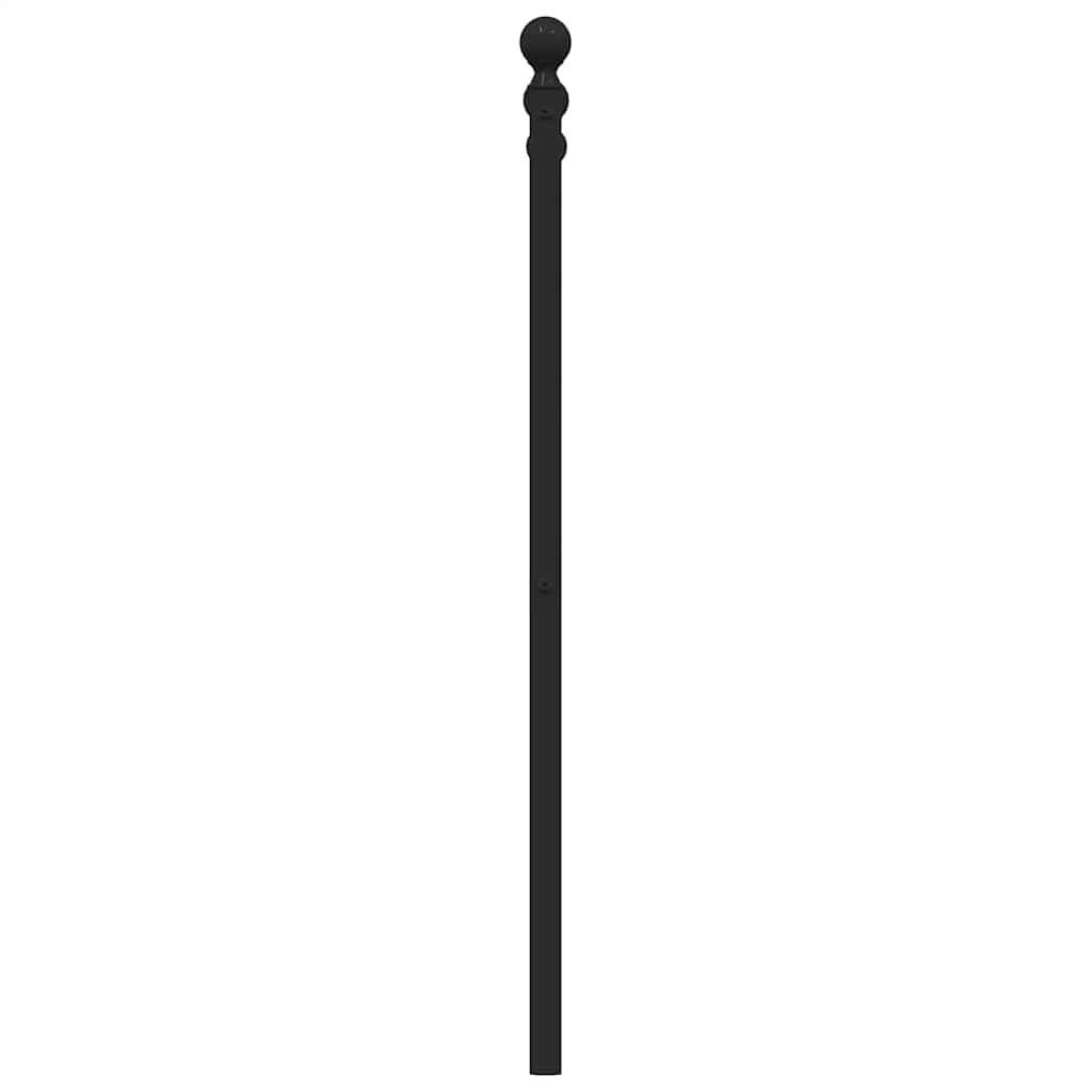 Metal Headboard Black 137 cm Double Price