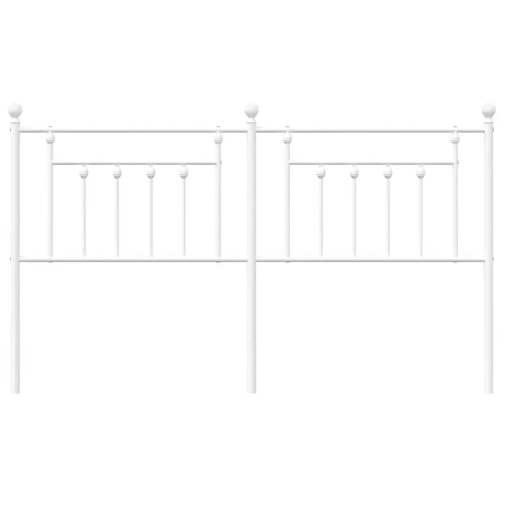 Metal Headboard White 183 cm King Price