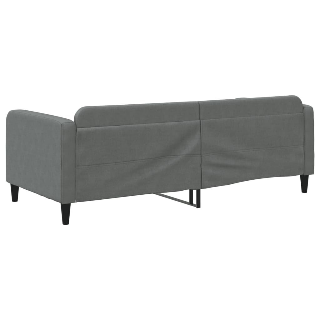 Day Bed without Mattress Dark Grey 90x190 cm Fabric Price