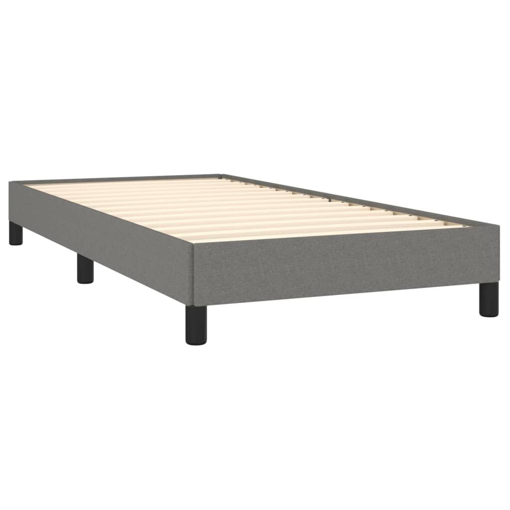 Bed Frame without Mattress Dark Grey King Single Fabric Price