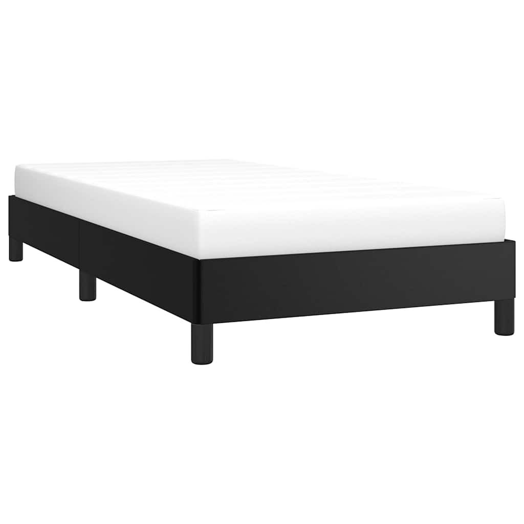 Bed Frame without Mattress Black King Single Faux Leather Price