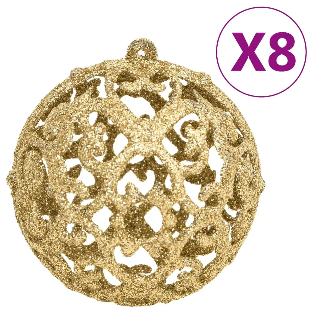 111 Piece Christmas Bauble Set Gold Polystyrene Price