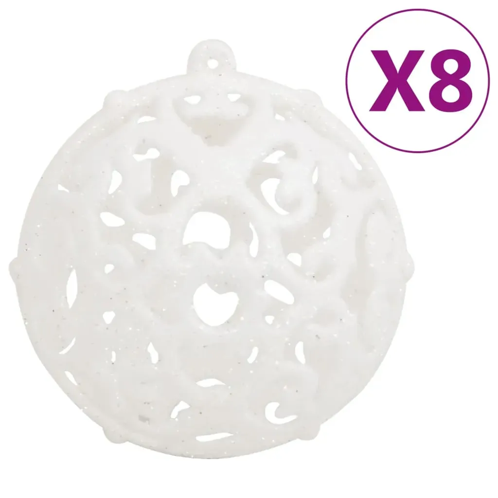 111 Piece Christmas Bauble Set White Polystyrene Price
