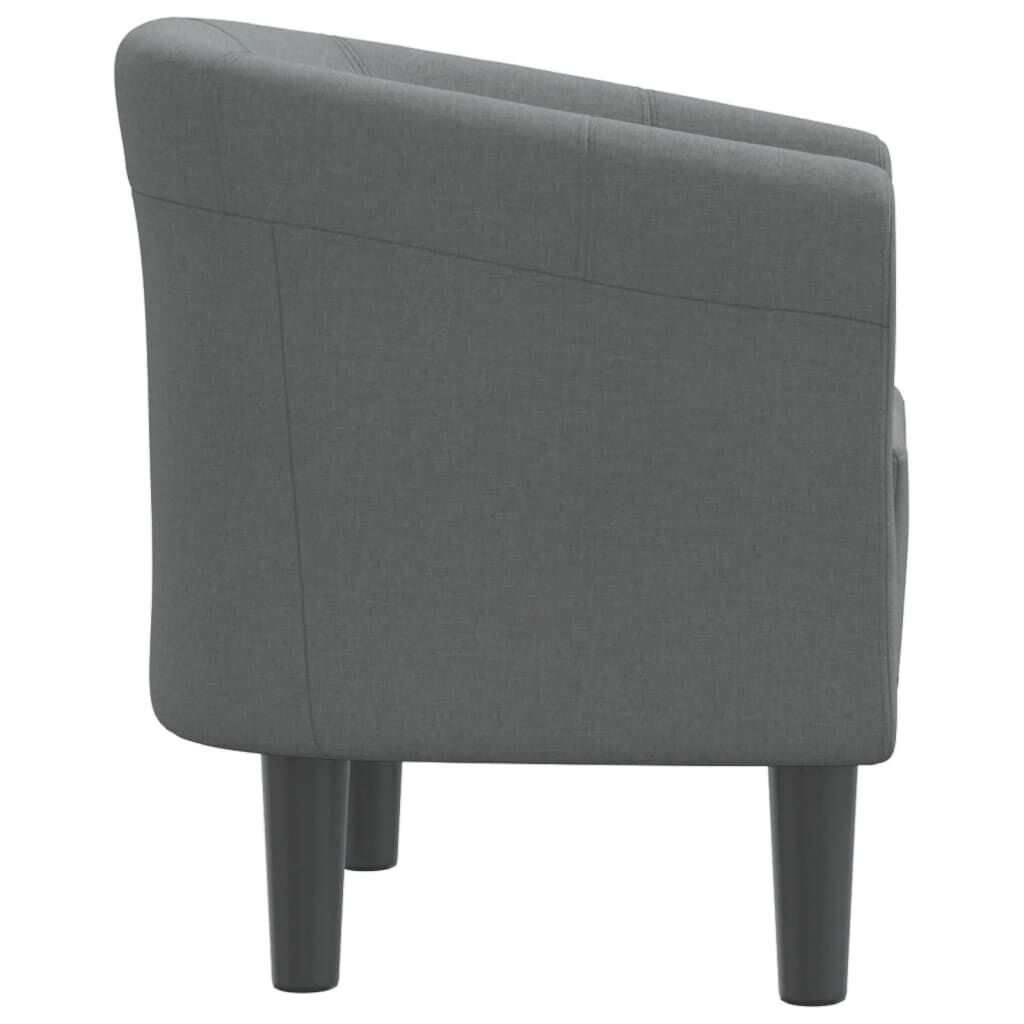 Tub Chair Dark Grey Fabric Price