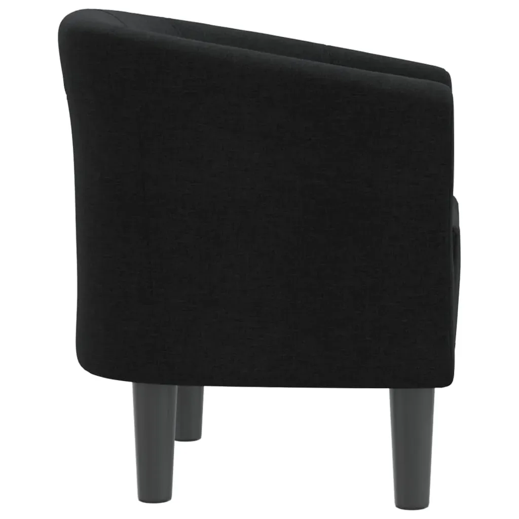Tub Chair Black Fabric Price