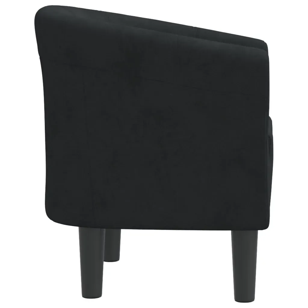 Tub Chair Black Velvet Price