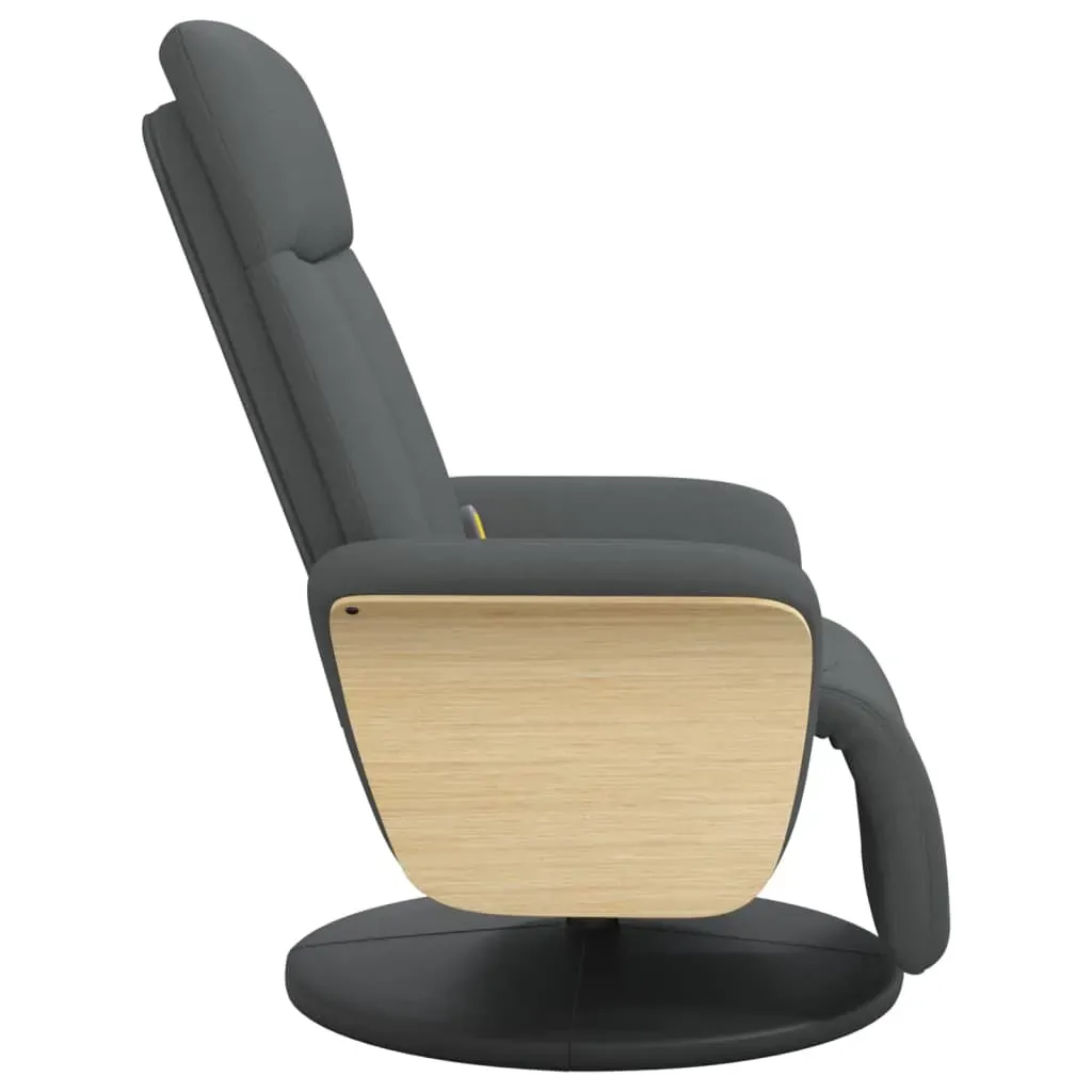 Massage Recliner Chair with Footrest Dark Grey Fabric Price
