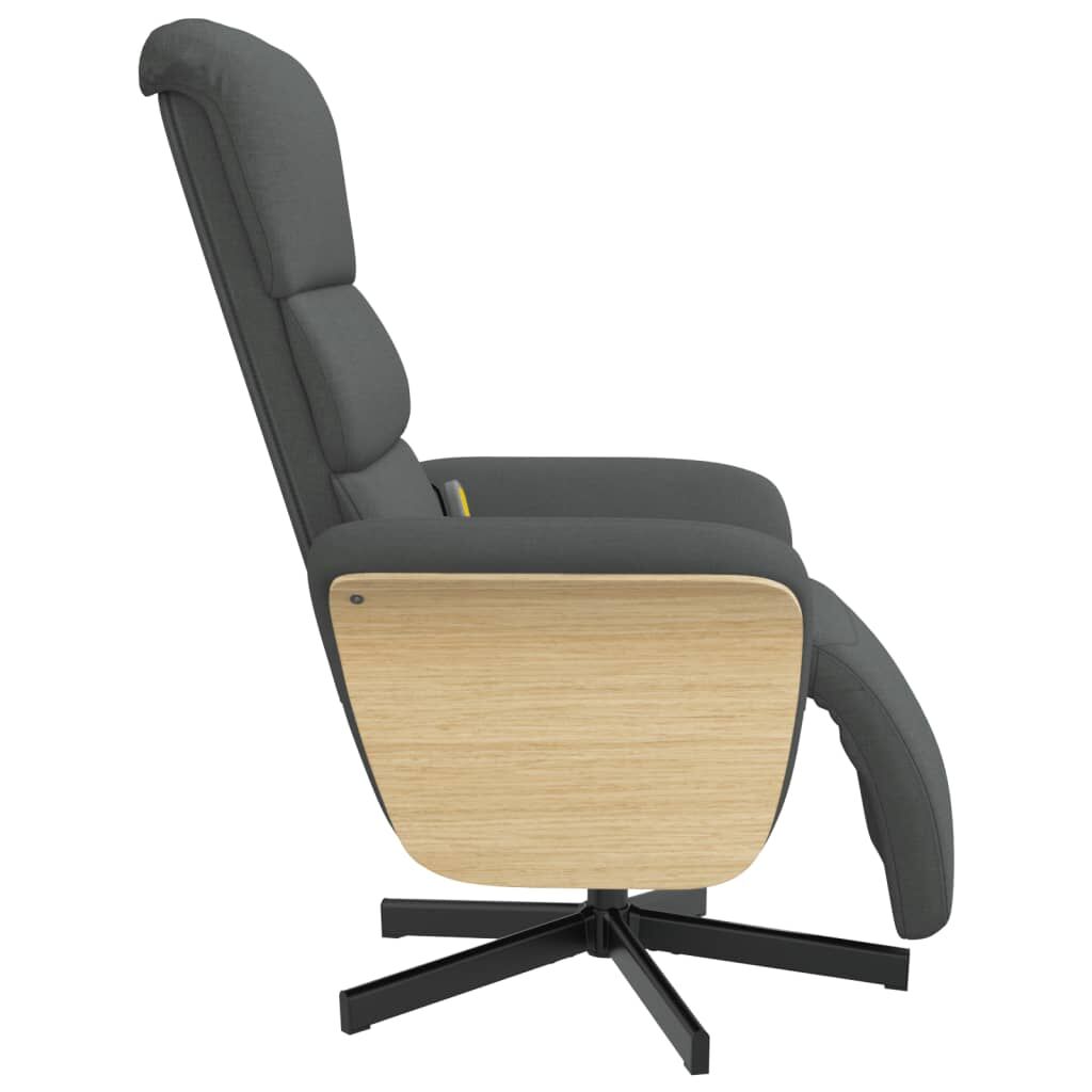 Massage Recliner Chair with Footrest Dark Grey Fabric Price