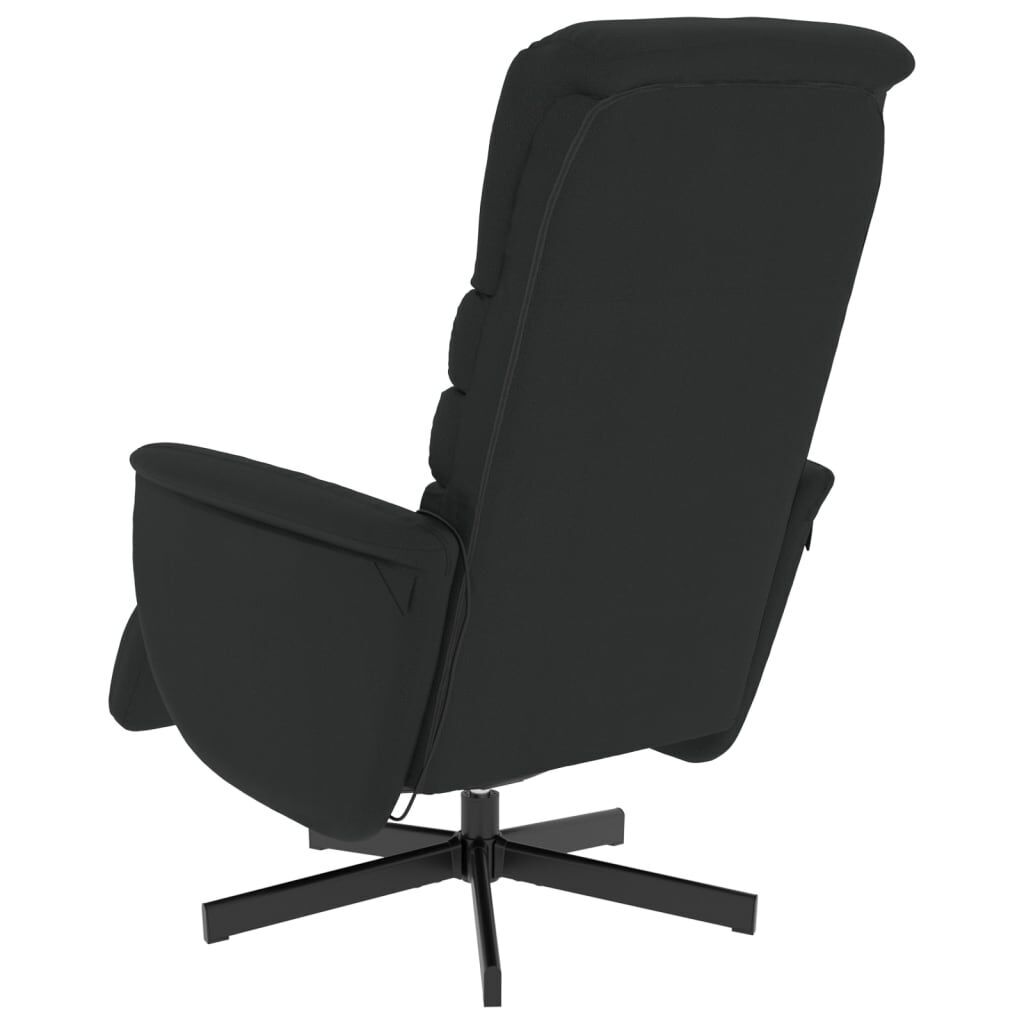 Massage Recliner Chair with Footrest Black Faux Leather Price