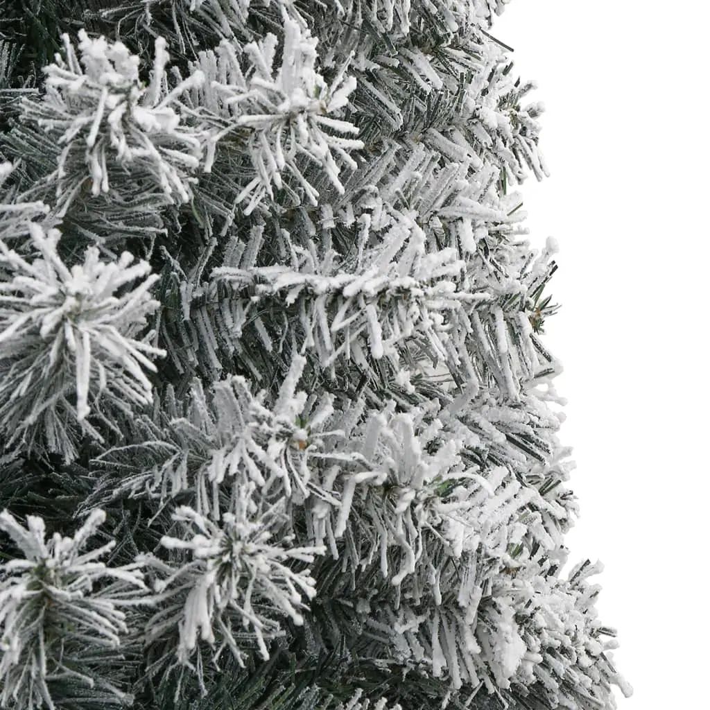 Slim Christmas Tree with Stand and Flocked Snow 300 cm PVC Price