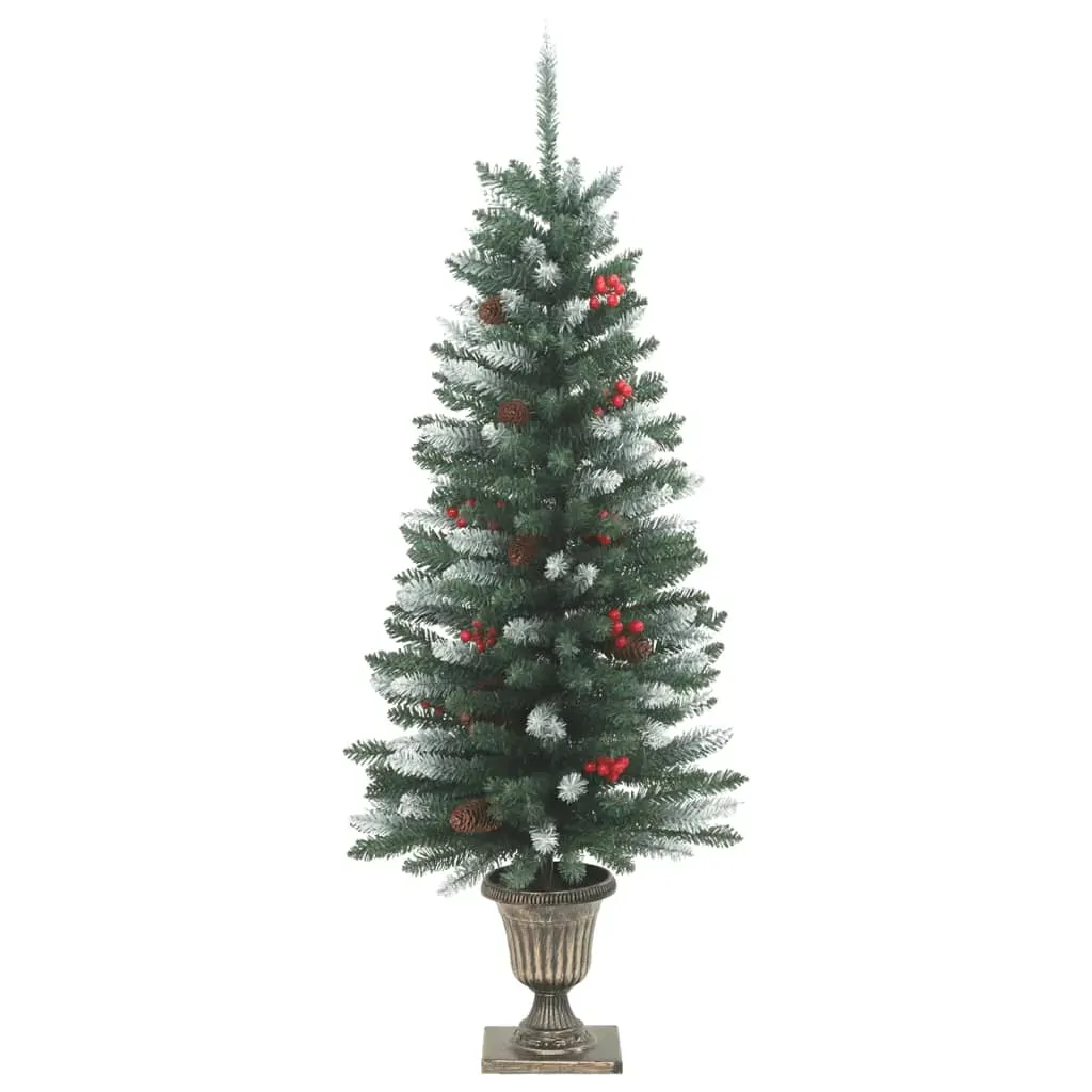 Artificial Christmas Trees 2 pcs 100 LEDs Green and White 120 cm Price