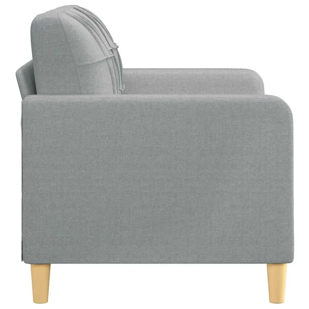 2-Seater Sofa Light Grey 120 cm Fabric Price