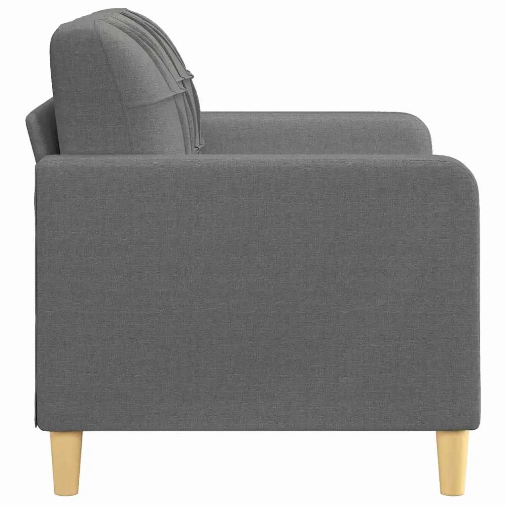2-Seater Sofa Dark Grey 120 cm Fabric Price