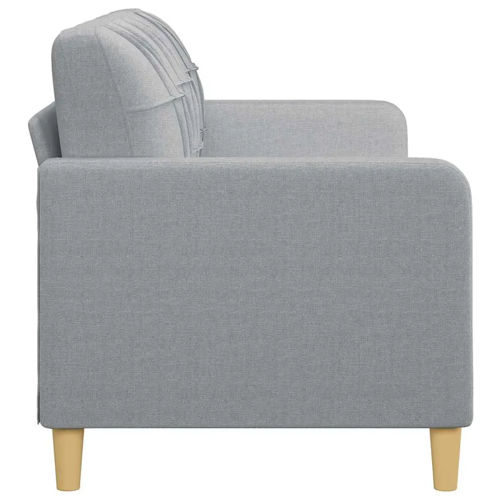 3-Seater Sofa Light Grey 180 cm Fabric Price