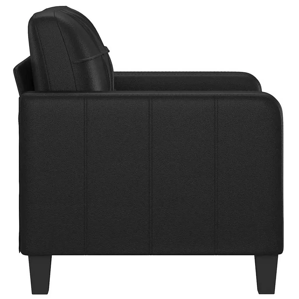 Sofa Chair Black 60 cm Faux Leather Price