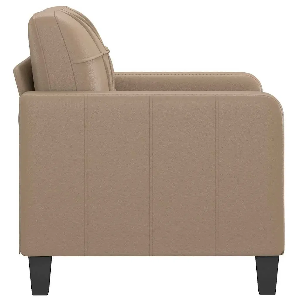 Sofa Chair Cappuccino 60 cm Faux Leather Price