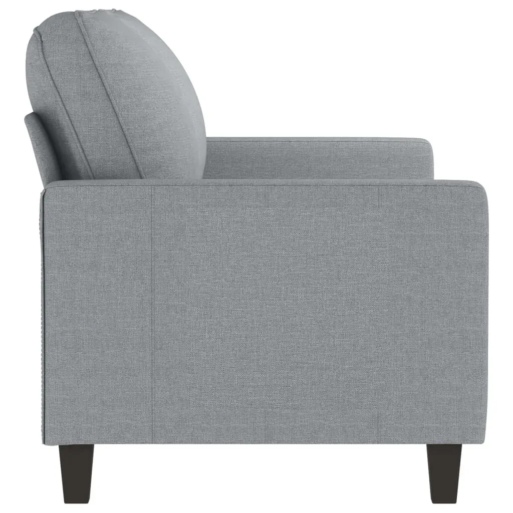 2-Seater Sofa Light Grey 140 cm Fabric Price