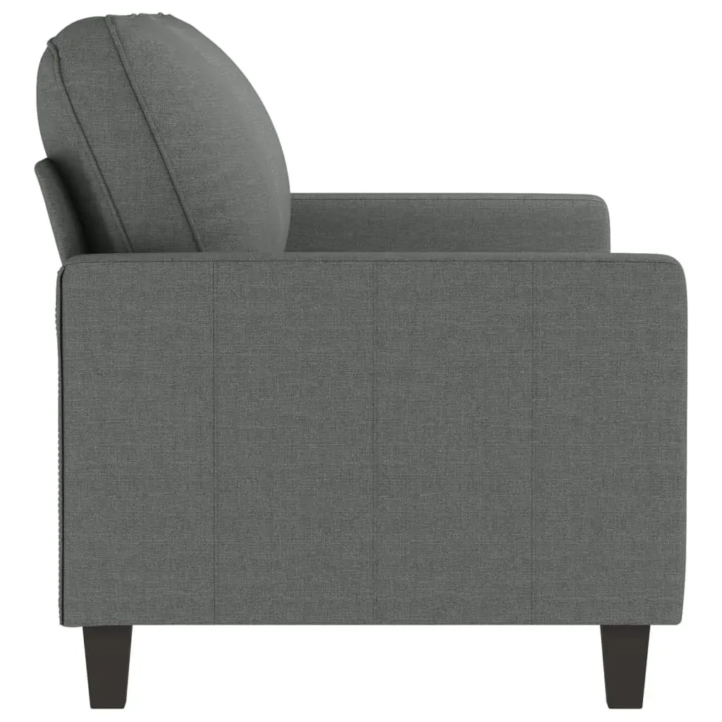 2-Seater Sofa Dark Grey 140 cm Fabric Price