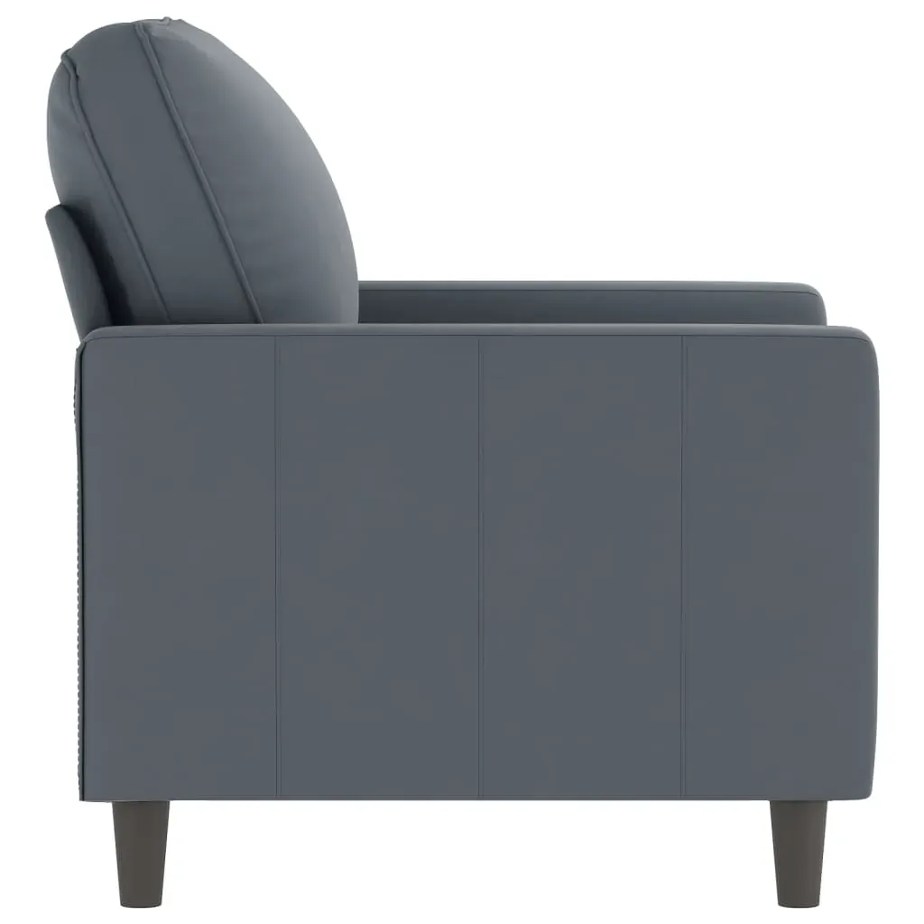 Sofa Chair Dark Grey 60 cm Velvet Price