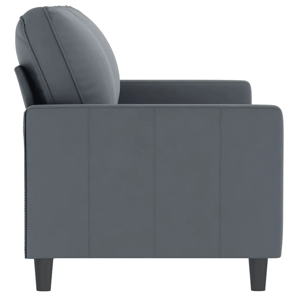 2-Seater Sofa Dark Grey 140 cm Velvet Price
