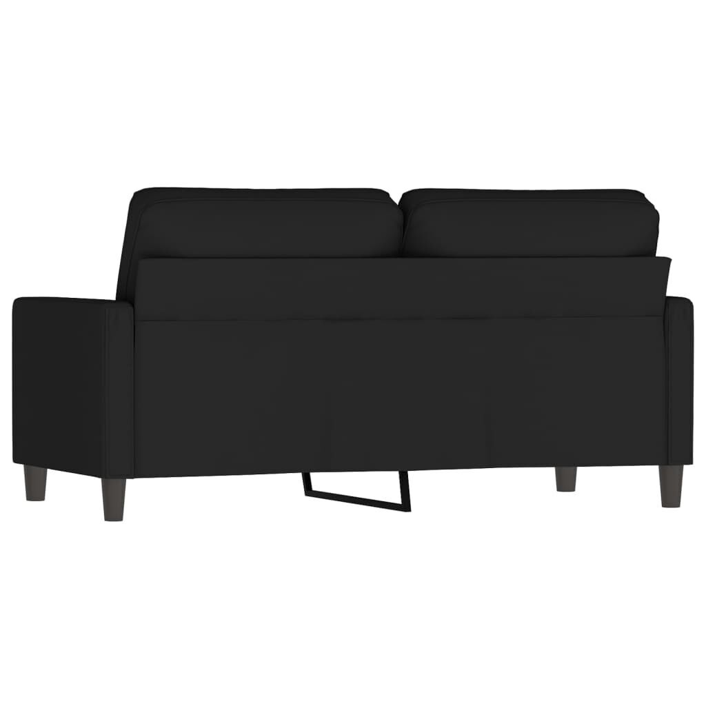 2-Seater Sofa Black 140 cm Velvet Price