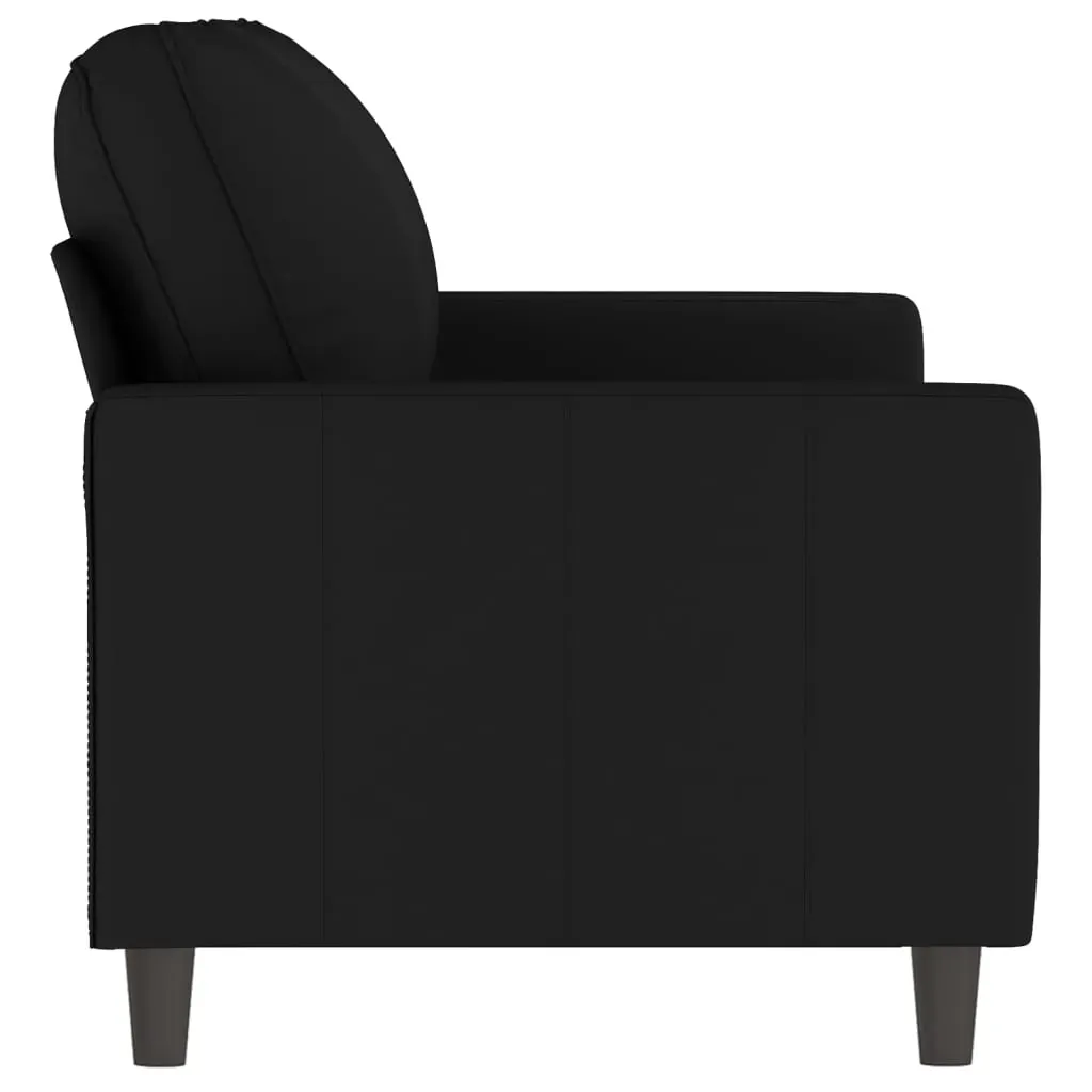 2-Seater Sofa Black 140 cm Velvet Price