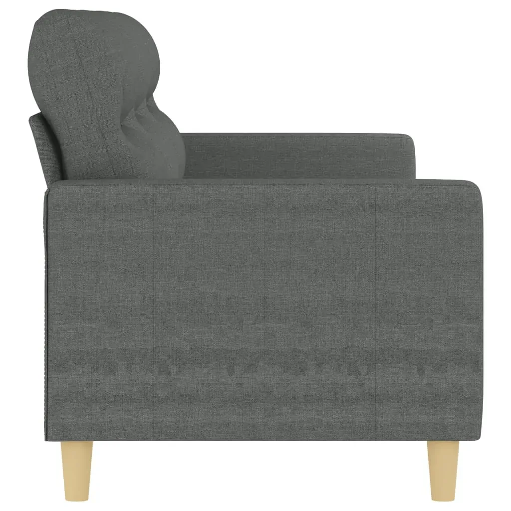 3-Seater Sofa Dark Grey 180 cm Fabric Price