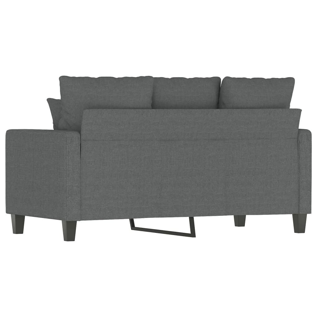 2-Seater Sofa Dark Grey 120 cm Fabric Price