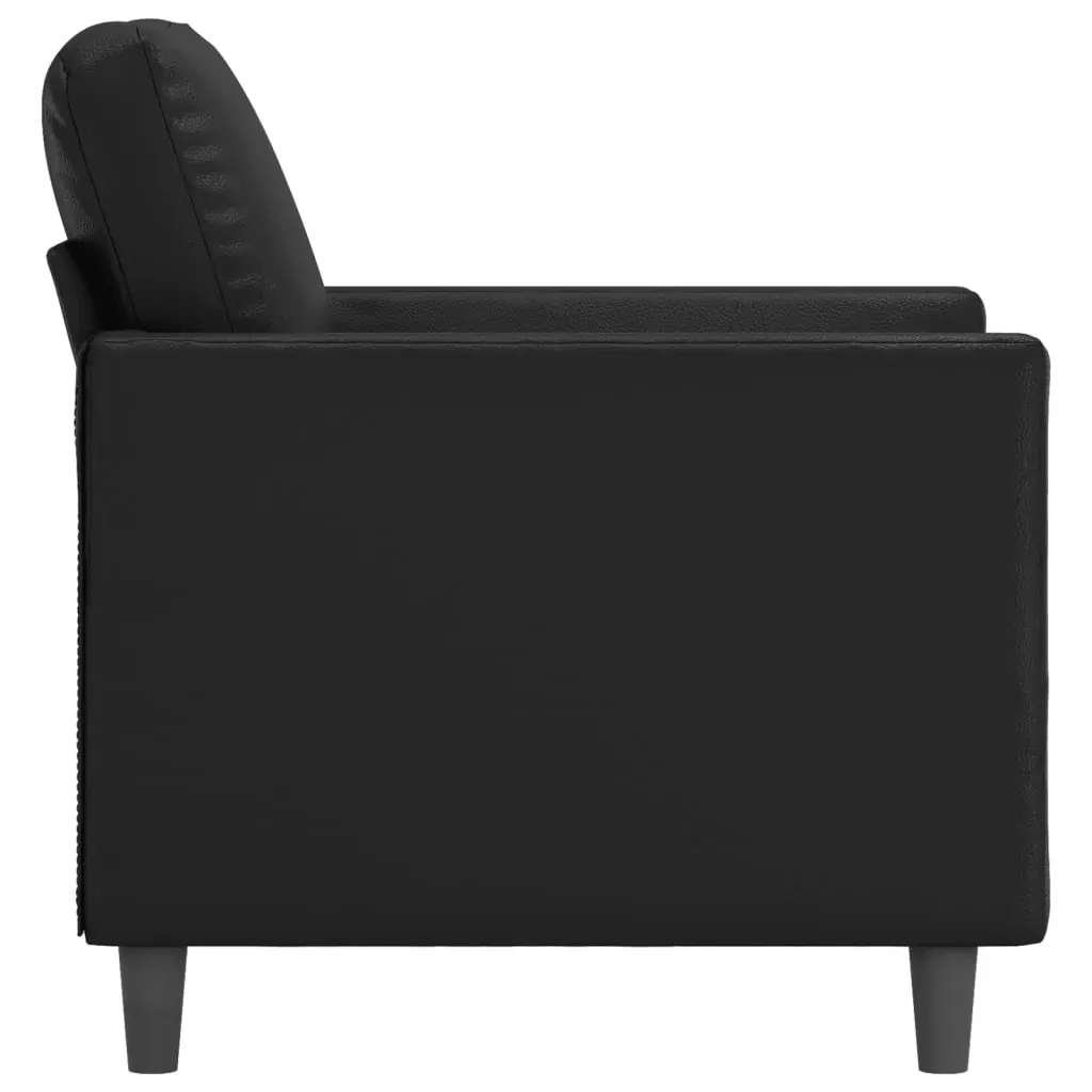 Sofa Chair Black 60 cm Faux Leather Price