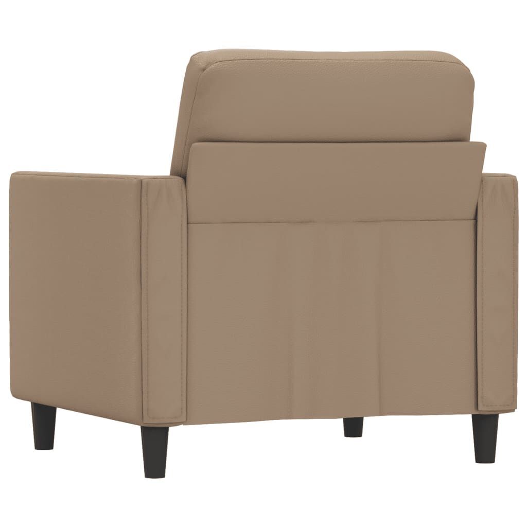 Sofa Chair Cappuccino 60 cm Faux Leather Price