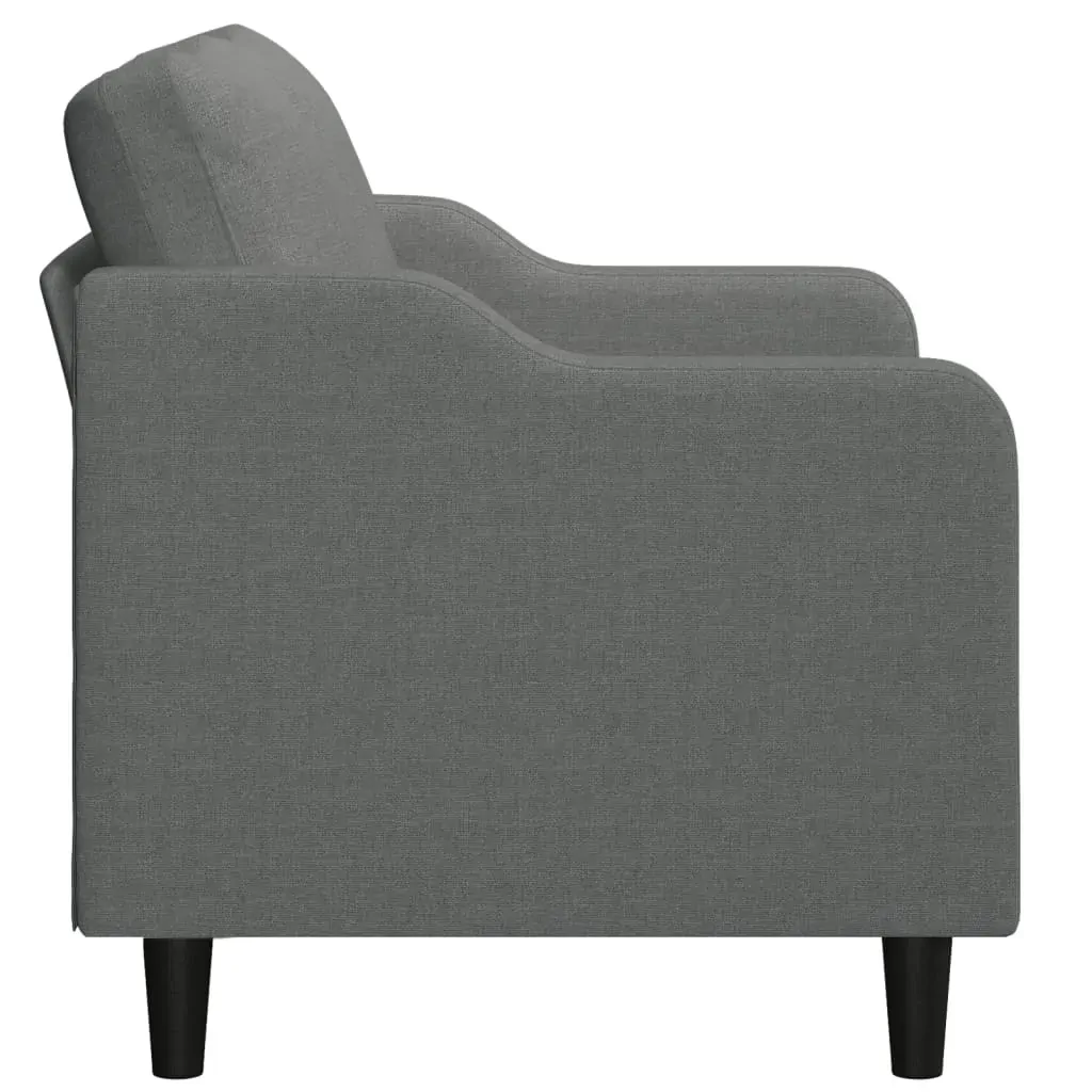 2-Seater Sofa Dark Grey 120 cm Fabric Price